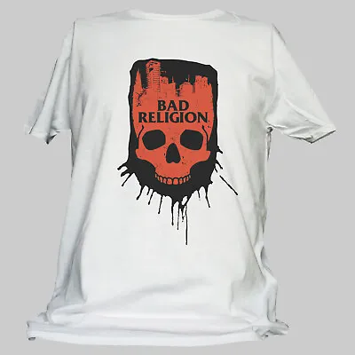 Buy Bad Religion Hardcore Punk Rock White Unisex T-shirt S-3XL • 14.99£