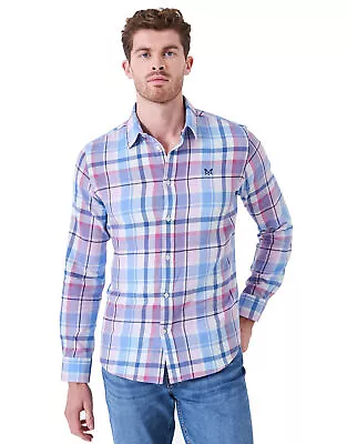 Buy Crew Clothing Mens Brushed Flannel Oversized Check Shirt • 49.99£