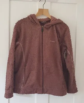 Buy CRAGHOPPER Woman Teddy Bear Brown Zip Up Hooded Jacket UK 18 • 12£