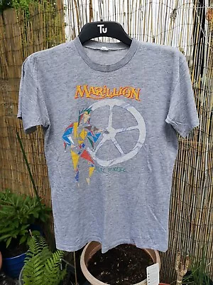 Buy Vintage Marillion Real To Reel European Tour 1984 T Shirt Rock Band Fish Jester • 14.50£