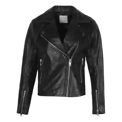 Buy Sandro Paris Women's Jacket Size 2 Leather Jacket RRP: 525 Eur • 8.50£