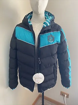Buy Harry Potter Premium Padded Puffer Jacket Adult XS Slytherin NWT • 72.32£