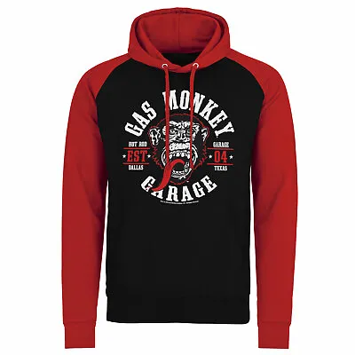 Buy Officially Licensed Gas Monkey Garage Round Seal Baseball Hoodie S-XXL Sizes • 22.34£