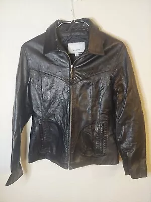 Buy Wilsons Leather Maxima Black Soft Leather Zip Up Jacket • 23.68£