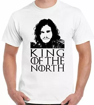 Buy Game Of Thrones T-Shirt King Of The North Jon Snow Mens Funny GOT John • 10.94£