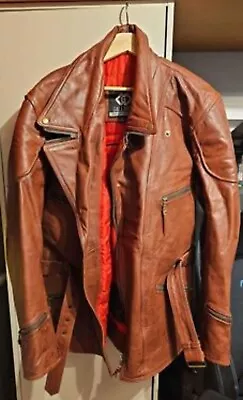 Buy Mens Genuine Real Leather Jacket • 50£