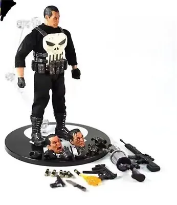 Buy The Punisher Frank Castle Figure Model PVC Toy Real Clothes New In Box 15cm • 82.79£
