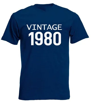 Buy Vintage 1980 T-Shirt, Mens 40th Birthday Gifts Presents, Gift Ideas For Men Dad • 9.99£