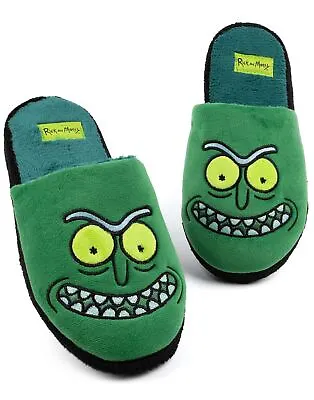 Buy Rick And Morty Mens Slippers Adults Pickle Rick Green House Sliders • 16.95£
