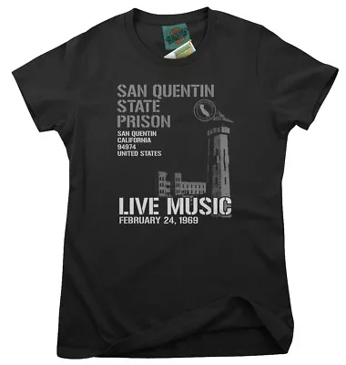 Buy JOHNNY CASH Inspired SAN QUENTIN, Women's T-Shirt • 18£