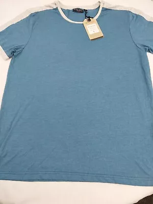 Buy Mens Brave Soul London Blue T-Shirt / Top Size Large BNWT • 8.90£
