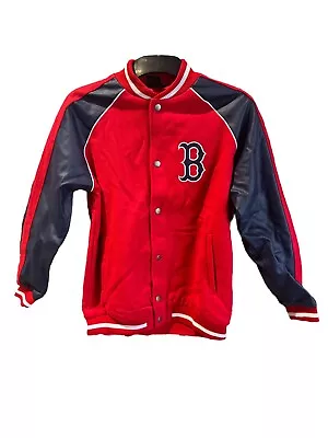 Buy MLB Boston Red Sox Letterman Varsity Jacket - Red Navy - Men’s Small • 19.99£