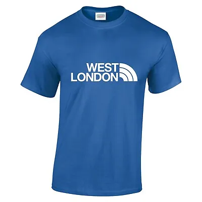 Buy West London T Shirt QPR Rangers Blue White Text Football Fan Gift Present NFCC • 10.97£