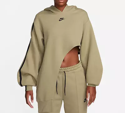 Buy Nike Oversized Asymmetrical Hoodie Tech Fleece Fabric Size XS • 75.60£