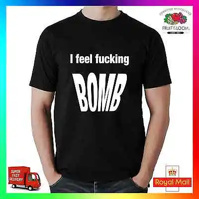 Buy I Feel Fucking Bomb Tee Tshirt Cool Funny Gift Trend Hashtag Unisex Women Tumblr • 14.99£