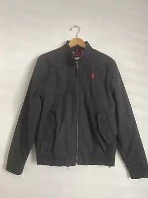 Buy Next Black Shower Resistant Tartan Lined Harrington Jacket Size M • 22.50£