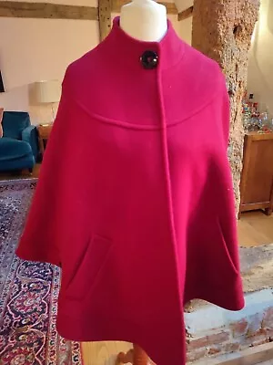 Buy Helene Berman Cape Jacket Size 10/12 S/m Red • 35£