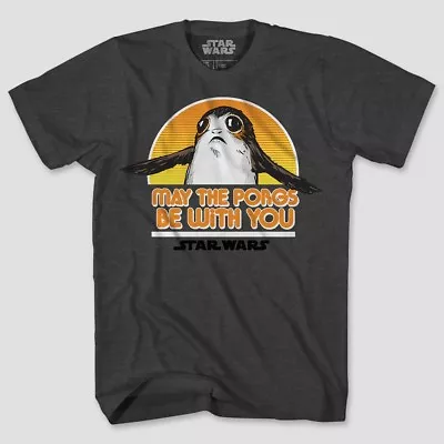Buy Star Wars Boys May The Porgs Be With You Short Sleeve T-Shirt Size Small, Medium • 10.36£