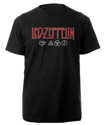 Buy Led Zeppelin LogoSymbols T-Shirt - OFFICIAL • 17.69£