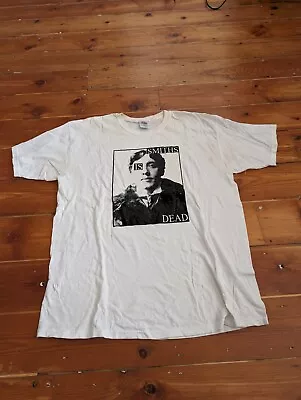 Buy Vintage The Smiths Is Dead Shirt Size XL 00s Morrissey White • 0.99£