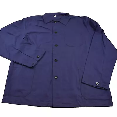 Buy Vtg French EU Worker CHORE Work Shirt Jacket - Sz XL #76 • 23.99£