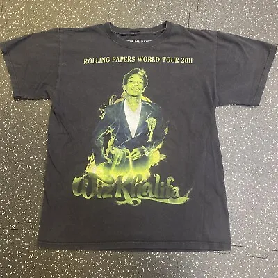 Buy Wiz Khalifa Rolling Papers World Tour 2011 Graphic Concert T-Shirt TGOD Men's M • 15.34£