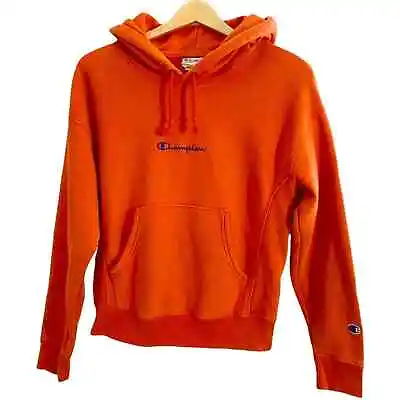 Buy Champion Orange Vintage Women’s Reverse Weave Hooded Pullover Sweatshirt, S • 33.07£