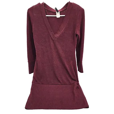 Buy J Uptown U.S.A Womens Sweater Dress Burgandy Red Wine - Size Small - Mini  • 9.64£