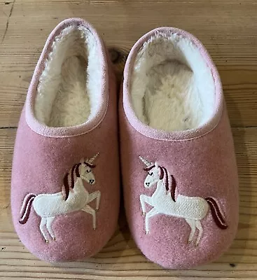 Buy Super Cute Pink Joules Unicorn Slippers 2/3 Toasty • 2.99£