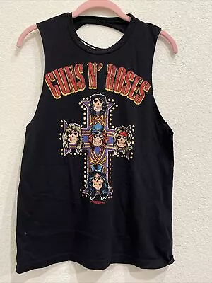 Buy Guns And Roses Girl’s Black Frog T-Shirt Sleeveless Size M • 7.84£