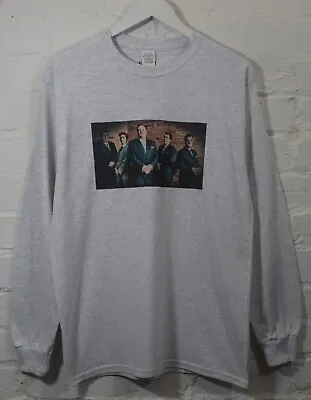 Buy The Sopranos Mobster Printed Grey Long Sleeved Tee T-shirt By Actual Fact • 21£