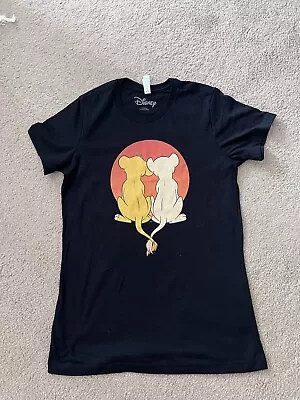 Buy Disney Lion King T-Shirt In Black. Simba Nala. Small To Medium Chest 36” New • 4.99£