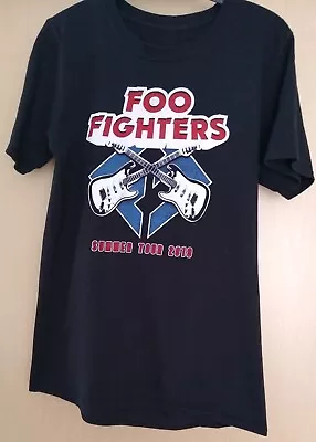 Buy Foo Fighters Black 2019 Euro Summer Tour Shirt Unisex Size Small • 11.99£