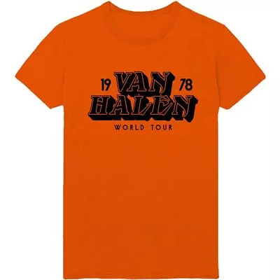 Buy Van Halen World Tour '78 Official Tee T-Shirt Mens • 15.99£