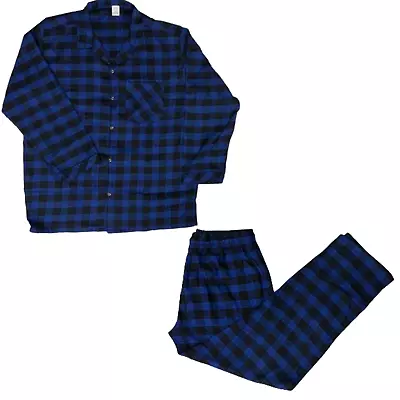 Buy Mens Pyjamas Flannel/Brush Cotton PJ Pyjama Set PJS Sizes S-XL Nightwear Soft • 13.48£