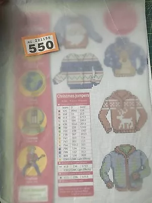 Buy 5 X Christmas Jumpers Cross Stitch Design Chart • 1.19£