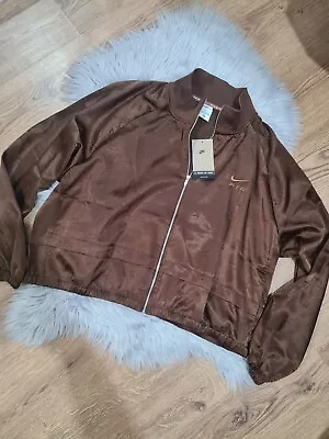 Buy Nike Brown Light Bomber Jacket Size 1X Loose Fit Brand New • 29.90£