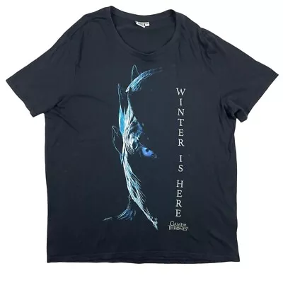 Buy Game Of Thrones Official Printed T-Shirt Black And Blue XXL • 7£