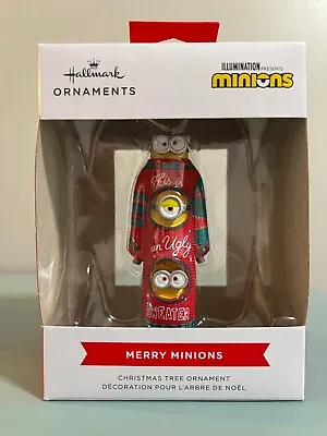 Buy Hallmark Ornaments Merry Minions An Ugly Sweater Ornament - BRAND NEW • 7.56£