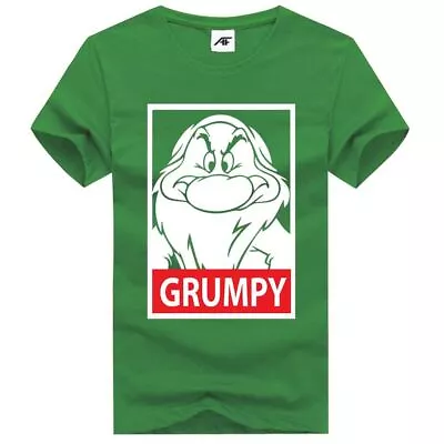 Buy Boys Snow White Grumpy Dwarfs Printed Funny T-Shirts Short Sleeves Crew Neck Top • 10.96£