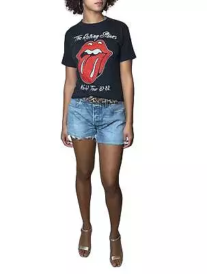 Buy Original Vintage 1981 / 1982 The Rolling Stones World Tour Band T-Shirt UK 8 - 1 • 245£