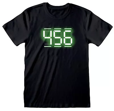 Buy Squid Game 456 Digital Text Black T-Shirt NEW OFFICIAL • 13.79£