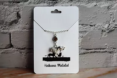 Buy Lion King Necklace Charm Necklace Jewellery Gift UK Disney Hakuna Matata Simba • 4.99£