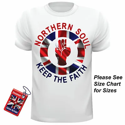 Buy Men’s Northern Soul T Shirt, Keep The Faith, Northern Soul T-Shirt, • 14.95£