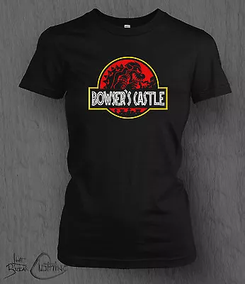 Buy Super Mario T-Shirt Bowser's Castle LADY FIT Jurassic World Smash Bros Nintendo • 13.99£