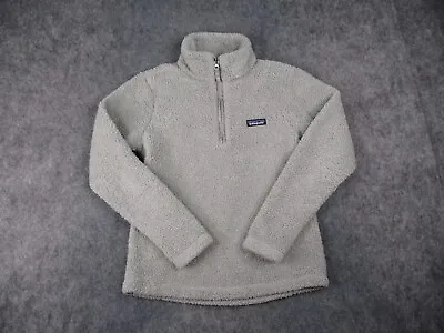 Buy Patagonia Sweater Womens Small Gray Fleece Sweatshirt Mock Neck Deep Pile Top • 23.15£