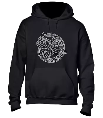 Buy Serpent Celtic Hoody Hoodie Viking Odin Thor Axe Loki Ragnar Cool Design • 16.99£