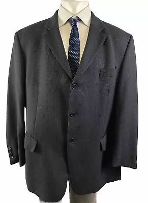 Buy MARKS & SPENCER BLAZER JACKET 50 MEDIUM NAVY BLUE Pure Wool Button Up Formal • 22.48£