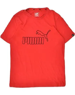 Buy PUMA Mens Graphic T-Shirt Top Small Red Cotton TN07 • 9.15£
