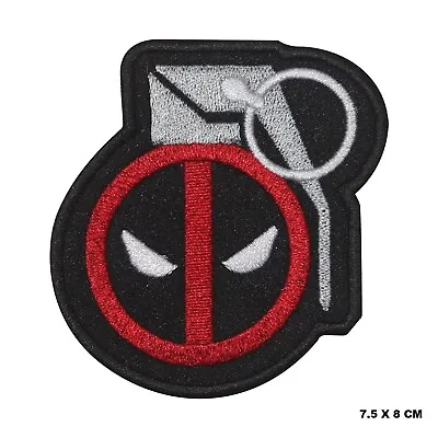Buy Deadpool Grenade Logo Movie Patch Iron On Patch Sew On Embroidered Patch • 2.49£